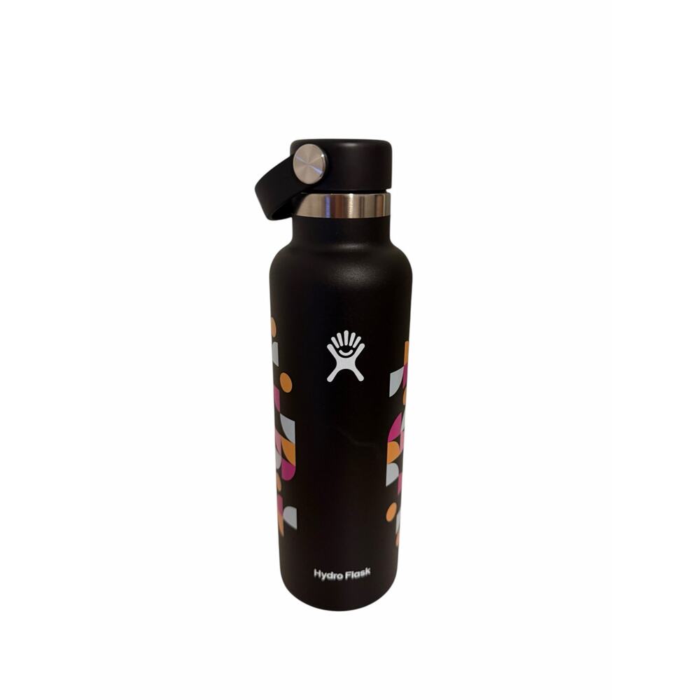 Hydro Flask Black Multicolor Geometric Print 21 oz  Stainless Steel Water Bottle